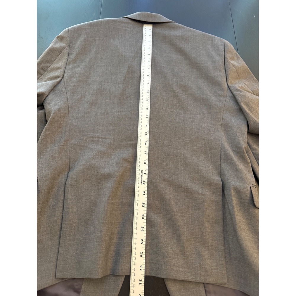 Joseph Abboud Blazer Mens 42S Gray Wool Two-Button Sport Coat Jacket - Picture 14 of 16